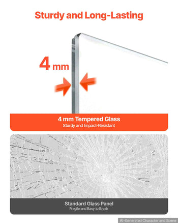 Glass Dry Erase Board 2 Pack 35.4 x 23.6 in White Magnetic Whiteboard, Wall-Mounted, Frameless, Thick Tempered Glass, with Markers, Magnets and Eraser, for Office, School Classroom, Home Study