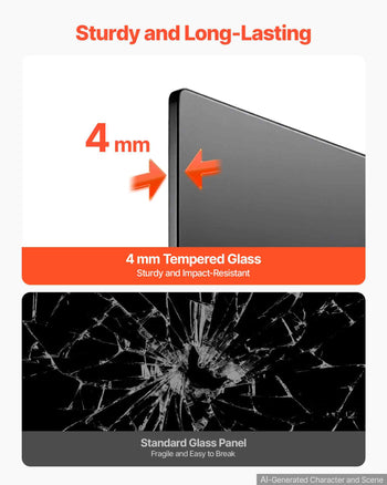 Glass Dry Erase Board 2 Pack 35.4 x 23.6 in Black Magnetic Whiteboard, Wall-Mounted, Frameless, Thick Tempered Glass, with Markers, Magnets and Eraser, for Office, School Classroom, Home Study