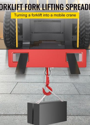 Titan Forklift Lifting Hoist Swivel Hook Mobile Crane 4400 lb. capacity lift