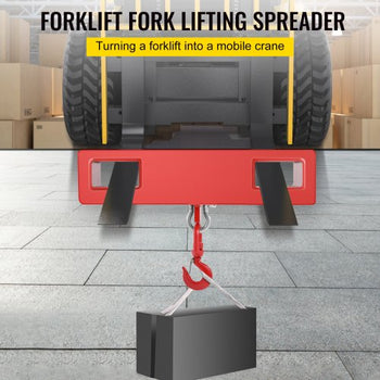 Titan Forklift Lifting Hoist Swivel Hook Mobile Crane 4400 lb. capacity lift