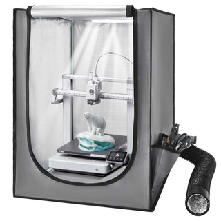 3D Printer Enclosure with Ventilation, Dustproof Waterproof Oxford Cloth Resin 3D Printer Tent, Constant Temperature Protective Case with LED, Compatible with Photon Mono/Mars 3, FDM/LCD Printer