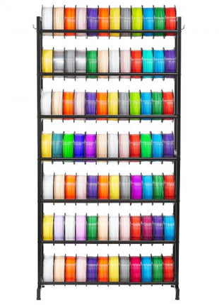 3D Printer Filament Storage Rack, 7 Tier Heavy Duty Storage Shelves for 3D Printing Filaments, Filament Spool Holders Racks for 3D Printing Studio, Home Studio, Office, Workshop (Shelf Only)