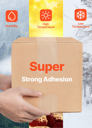 Clear Packing Tape, 3 inches Core, 6 Rolls 3 Inches x 65 Yards Packing Tapes, 2.7 Mil Thick, Heavy Duty Packaging Tape Designed for Moving, Storage and Packing, Shipping and Mailing, Office