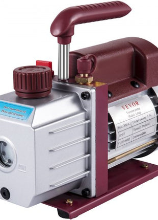 Vacuum Pump 4.5CFM Vacuum Pump HVAC Single-Stage Rotary Vane Vacuum Pump 1/3HP 5PA Ultimate Air Conditioning Refrigerant Vacuum Pump