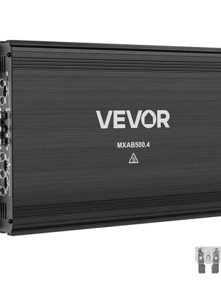 4 Channel Car Audio Amplifier 2 Ohm Stable Bridgeable Class A/B Full Range Amp Max Power 4 x 250W @ 4 Ohm / 4 x 500W @ 2 Ohm for Car SUV Truck Off-Road