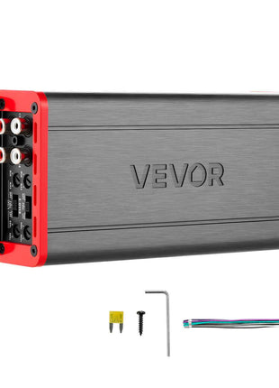 4 Channel Car Audio Amplifier 2 Ohm Stable Bridgeable Class D Full Range Amp Max Power 4 x 272W @ 4 Ohm / 4 x 400W @ 2 Ohm for Car SUV Truck Off-Road