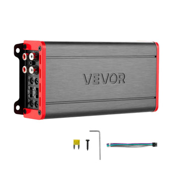 4 Channel Car Audio Amplifier 2 Ohm Stable Bridgeable Class D Full Range Amp Max Power 4 x 272W @ 4 Ohm / 4 x 400W @ 2 Ohm for Car SUV Truck Off-Road