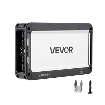 4 Channel Car Audio Amplifier 2 Ohm Stable Bridgeable Class D Full Range Amp Max Power 4 x 420W @ 4 Ohm / 4 x 600W @ 2 Ohm for Car SUV Truck Off-Road