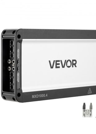 4 Channel Car Audio Amplifier 2 Ohm Stable Bridgeable Class D Full Range Amp Max Power 4 x 500W @ 4 Ohm / 4 x 1000W @ 2 Ohm for Car SUV Truck Off-Road