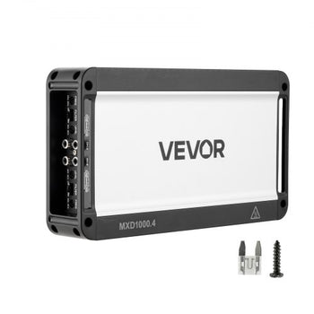 4 Channel Car Audio Amplifier 2 Ohm Stable Bridgeable Class D Full Range Amp Max Power 4 x 500W @ 4 Ohm / 4 x 1000W @ 2 Ohm for Car SUV Truck Off-Road