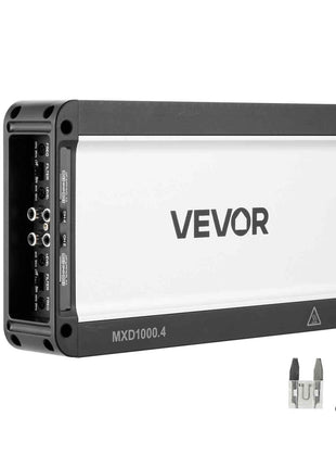4 Channel Car Audio Amplifier 2 Ohm Stable Bridgeable Class D Full Range Amp Max Power 4 x 500W @ 4 Ohm / 4 x 1000W @ 2 Ohm for Car SUV Truck Off-Road