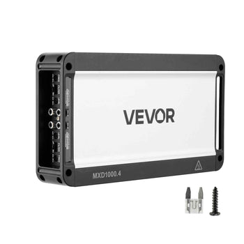 4 Channel Car Audio Amplifier 2 Ohm Stable Bridgeable Class D Full Range Amp Max Power 4 x 500W @ 4 Ohm / 4 x 1000W @ 2 Ohm for Car SUV Truck Off-Road