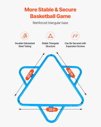 Kids Basketball Hoop, 4-Hoop Child Basketball Hoops, Portable Basketball Stand with Adjustable Heights and 3 Balls, Indoor and Outdoor Basketball Toy Set for Children of All Ages, Boys & Girls