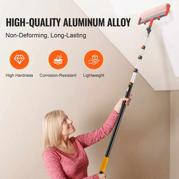 Telescoping Pole, 7 to 30 FT Pole, Extension Multi-Purpose Pole, Sturdy Aluminum Alloy Paint Extendable Pole with Flip-Lock Design, Telescopic Pole for Painting, Dusting and Cleaning