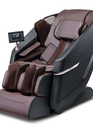 Massage Chair with Flexible SL-Track, Full Body Zero Gravity Recliner, 10-18 Auto Modes, 3D Shiatsu, Heating, Bluetooth Speaker, Airbag, Foot Roller, and Touch Screen