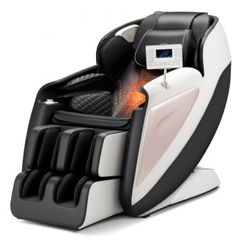 Full Body Massage Chair, 3D Zero Gravity Recliner with SL Track, 18 Auto Modes, Heat, Foot Rollers, Armrest Control, LCD Display, 36 Airbags, Retractable Footrest