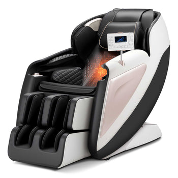 Full Body Massage Chair, 3D Zero Gravity Recliner with SL Track, 18 Auto Modes, Heat, Foot Rollers, Armrest Control, LCD Display, 36 Airbags, Retractable Footrest