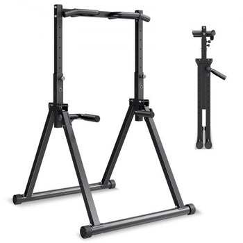 Pull Up Bar, 330LBS Capacity Portable Pullup Bar Station, Pullup Bars Free Standing with Triangular Structure & Heavy-Duty Steel Tube, 9 Level Height Adjustment Gravity Fitness for Arms, Back