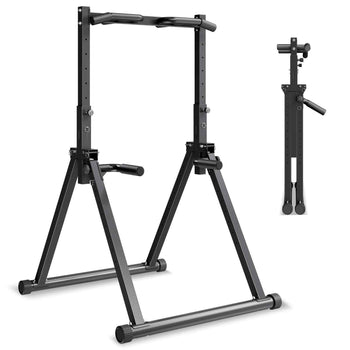 Pull Up Bar, 330LBS Capacity Portable Pullup Bar Station, Pullup Bars Free Standing with Triangular Structure & Heavy-Duty Steel Tube, 9 Level Height Adjustment Gravity Fitness for Arms, Back