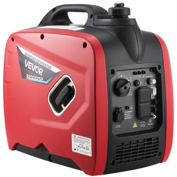 Inverter Generator, 2900W Peak Watt Quiet Inverter Generator, Portable Inverters Generators for Home Use, Gas Powered, Compact and Lightweight Design - Stable Power, CO Sensor, Orange/Black