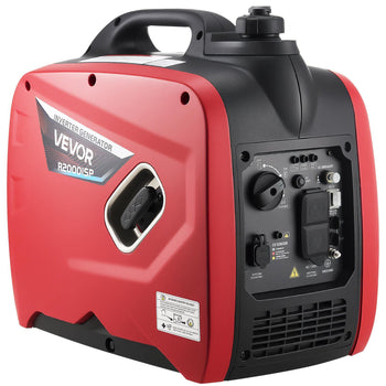 Inverter Generator, 2900W Peak Watt Quiet Inverter Generator, Portable Inverters Generators for Home Use, Gas Powered, Compact and Lightweight Design - Stable Power, CO Sensor, Orange/Black
