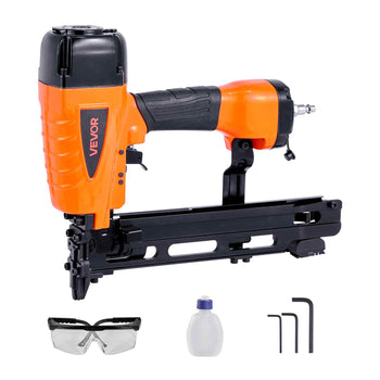 Pneumatic Staple Gun, 16 Gauge 7/16-inch Medium Crown Pneumatic Stapler 1" to 2" Length, 70-120PSI Heavy Duty Air-Powered Staple Gun for Roof Decking, Wall Sheathing, Fencing and Subflooring