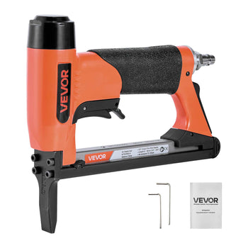 Pneumatic Staple Gun, 20 Gauge Long-Nose Upholstery Stapler for 50 Series Fine Wire Staples 1/2-inch Crown 1/4"-5/8" Length, Max 110PCS Loading Air Staple Gun for Upholstering, Woodworking, DIY
