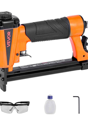 Pneumatic Staple Gun, 21 Gauge Pneumatic Upholstery Stapler for 80 Series 1/2-inch Crown 1/4"-5/8" Length Staples, 70-110 PSI Air Staple Gun for Woodworking, Upholstering, Crafts, DIY Projects