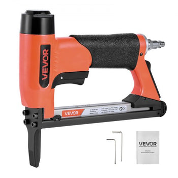 Pneumatic Staple Gun, 21 Gauge Long-Nose Upholstery Stapler for 80 Series Fine Wire Staples 1/2-inch Crown 1/4"-5/8" Length, Max 150PCS Loading Air Staple Gun for Upholstering, Woodworking, DIY