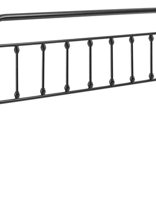 Metal Headboard, Queen Size Headboard with Adjustable Height, Metal Headboard for Queen Size Bed, W59.65 x H40.55 x D1.5 inches, Ideal for Bedroom, Hotel, Homestay, Dormitory, Black