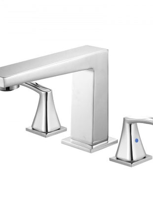 Roman Tub Faucet, 3 Hole Waterfall Bathtub Faucet, Bath Tubs Faucets Set with 2 Handles, Roman Tub Faucets Deck Mount for Pet Washing, Baby Care, Adult Bathing, Silver, Right-Angle Tub Faucet
