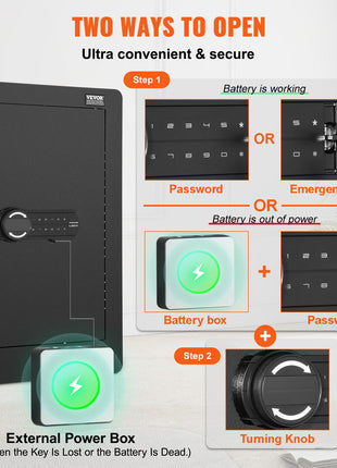25.59" Tall Wall Safe, 3-Tier Hidden Wall Safe with Keypad, 3 Removable Shelves & 6 Key Holders, Q235 Cold-Rolled Steel In Wall Safe with LED Light & Vibration Alarm for Money, Jewelry, Passport