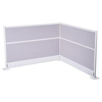 Office Divider Privacy Partitions, 2-Pack, 72" x 48" Room Divider Walls, PET Workstation Cubicle Partition with Outlet Covers, Freestanding Privacy Panels for Office Library School