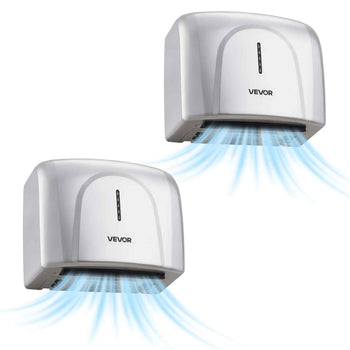 Hand Dryer, 2 Pack 1300W Bathroom Air Hand Dryer, Automatic High Speed with HEPA Filter, Fast Drying, ABS Construction, AC110-120V Commercial Wall Mounted for Home Bathroom, Guest Room,Homestay
