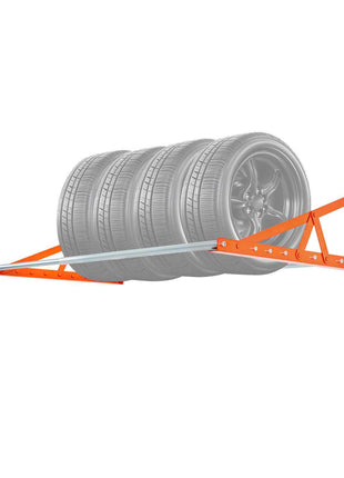 Wall Mounted Tire Rack, 31" - 56" Adjustable Tire Rack, Q235 Heavy-Duty Steel Tire Storage Rack for R14-R20 inch Standard Tires, Max 400lbs Load Capacity, Ideal for Garage Workshop Repair Shop