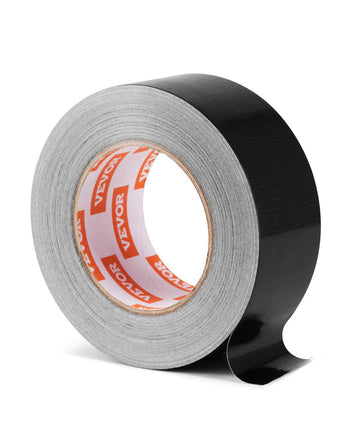 Duct Tape, 1.88 in x 35 Yards, 1-Pack, Waterproof and Temperature-Resistant, No Residue Strong Adhesive Heavy Duty Duct Tape, Tear by Hand, for Indoor and Outdoor Repairs, All Weather, Black