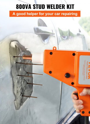 Stud Welder Kit, 5500 Stud Welder Dent Repair Kit, 800VA Spot Welder Stud, 110V Welder Stud Kit, Stud Gun Dent Puller Kit with Complete Accessories, Dent Welder Repair for Auto Body Repairing