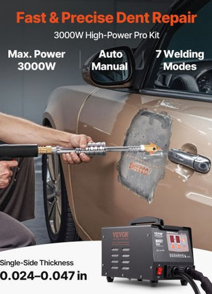 Stud Welder Dent Repair Kit, 110V Spot Welding Machine with Slide Hammer Dent Puller, Professional Dent Removal Kit for Auto Body Dent Repair