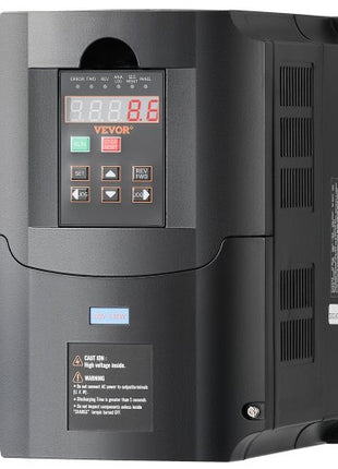 VFD 10HP, 7.5KW, 35A, 1 or 3 Phase 220V Input to 3 Phase 220V Output Variable Frequency Drive, 40-60Hz Input, 0-400Hz Output VFD for Spindle Motor CNC Speed Control