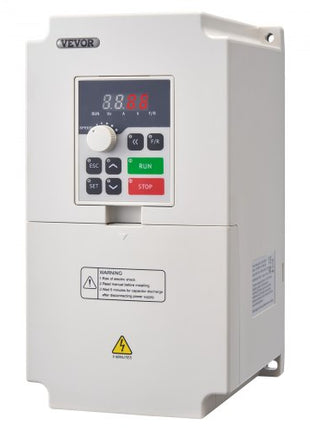 Variable Frequency Drive, AC 220V Input 4KW Variable Frequency CNC Drive Inverter Converter, VFD 5.5HP 1 or 3 Phase Input, 3 Phase Output, CNC Motor Inverter Converter for Motor Speed Control