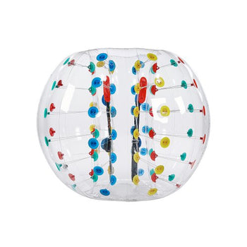 Inflatable Bumper Balls 1-Pack, 5FT/1.5M Body Sumo Zorb Ball, 0.8mm Thick PVC Human Hamster Bubble Knocker for Outdoor Sports Team Gaming Play, Bopper Toy for Garden Yard Park, Multicolor