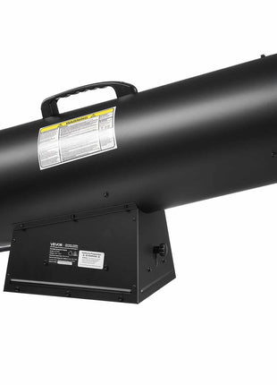 Propane Heater, 125000BTU Forced Air Propane Heater with Stepless Temp Settings & security Protection, Portable Garage/Shop Barrel Heater for Garages, Job Sites,Indoor/Outdoor
