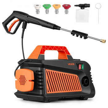 Electric Pressure Washer, 2000 Max PSI 1.59 Max GPM, Portable Power Washer with 4 Nozzles, Metal Extension Wand, Built-in Carry Handle, Compact & Flexible for  Cars,Driveways,Patios,Fences,Home