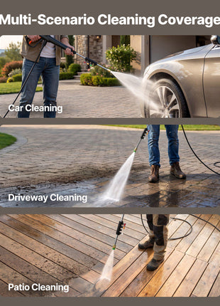Electric Pressure Washer, 2000 Max PSI 1.59 Max GPM, Portable Power Washer with 4 Nozzles, Metal Extension Wand, Built-in Carry Handle, Compact & Flexible for  Cars,Driveways,Patios,Fences,Home