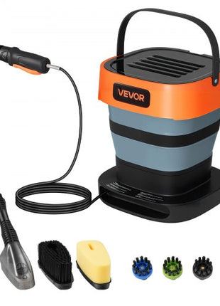 Portable Cordless Pressure Washer with 2.64 Gal Tank, Foldable Power Washer 109 Max PSI, 3 Nozzles, Magnetic Sponge Brush & Soft Bristle Brush,78.7 in Hose, for Bike Cleaning, Patio, Camping