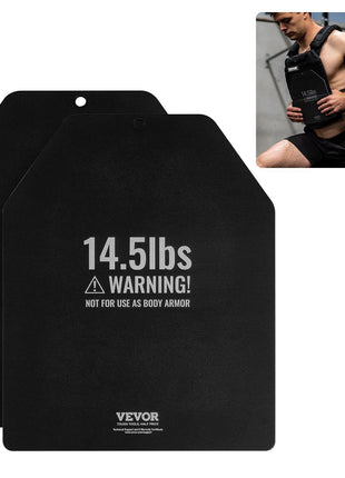 Weight Vest Plates, 14.5 LB Pairs, Premium Steel Weighted plates, Contoured Ergonomic Fit – WODs, Additional Weight for Weight Vests, for Strength Training, Running, Fitness, Heavy Workouts