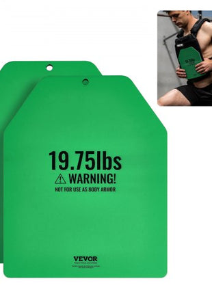 Weight Vest Plates, 19.75 LB Pairs, Premium Steel Weighted plates, Contoured Ergonomic Fit  WODs, Additional Weight for Weight Vests, for Strength Training, Running, Fitness, Heavy Workouts