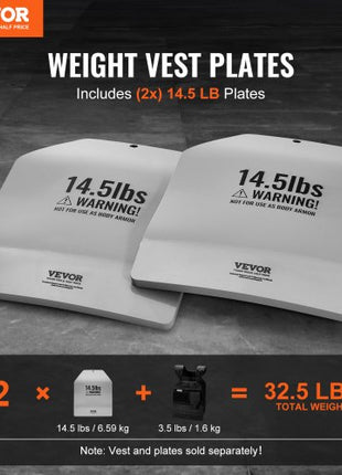 Curved Weight Vest Plates, 14.5 LB Pairs, Premium Steel Weighted plates, Contoured Ergonomic Fit  WODs, Additional Weight for Weight Vests, for Strength Training, Running, Heavy Workouts