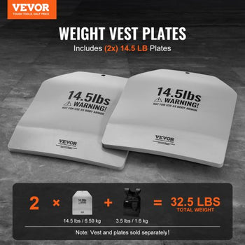 Curved Weight Vest Plates, 14.5 LB Pairs, Premium Steel Weighted plates, Contoured Ergonomic Fit  WODs, Additional Weight for Weight Vests, for Strength Training, Running, Heavy Workouts