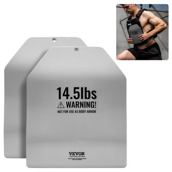 Curved Weight Vest Plates, 14.5 LB Pairs, Premium Steel Weighted plates, Contoured Ergonomic Fit  WODs, Additional Weight for Weight Vests, for Strength Training, Running, Heavy Workouts